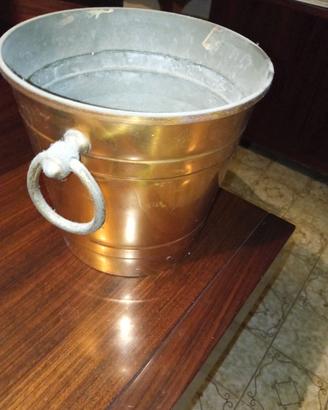 secchiello porta ghiaccio in ottone 