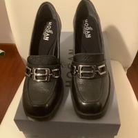 Scarpa  Donna Hogan  Pelle Nero n37 Mai usate