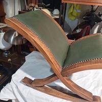 Raro Poggiapiedi dondolo  anni 50