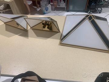 2 aplic e una plafoniera  art deco