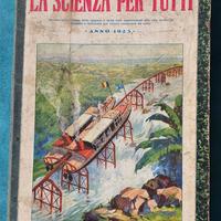 La scienza per tutti annata 1923 Sonzogno 24 numer