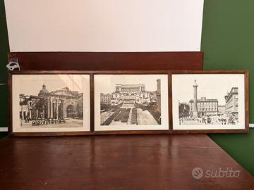 Foto di Alinari con cornice di legno
