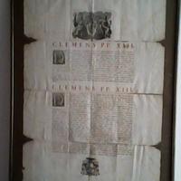 stampa antica: bolla papale del 1763