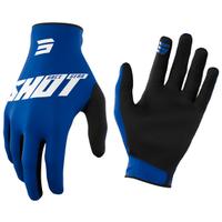 Guanto moto cross enduro fuoristrada shot blu