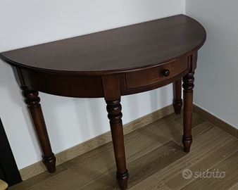 Tavolo mezzo tondo, consolle, porta tv