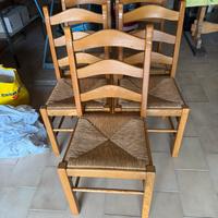 Sedie in legno