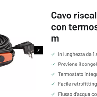 Cavo riscaldante con termostato