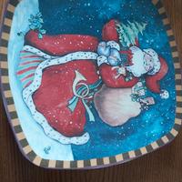 piatto natalizio con paletta