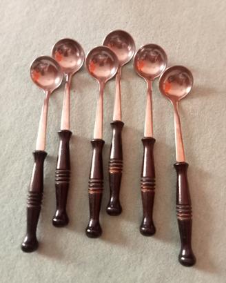 set di 6 cucchiaini per fonduta