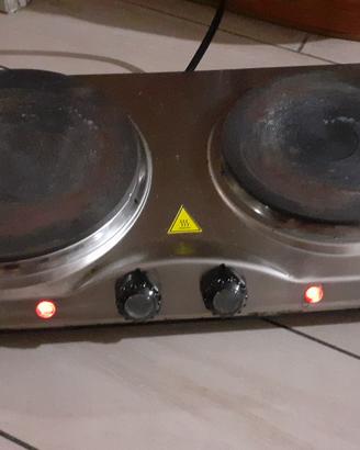 Fornello elettrico a 2 piastre separate 