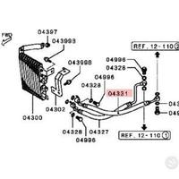 Tubo olio motore radiatore mitsubishi evo 5 6