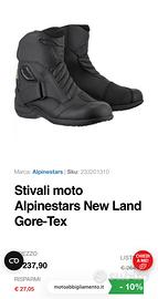 Stivaletto moto alpinestars