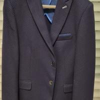 Giacca blu Joyero Italy, taglia 46, nuova e rifini