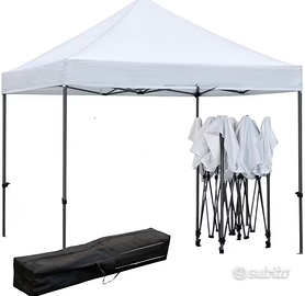 Gazebo 3x3m richiudibile per esterno fiera mercato