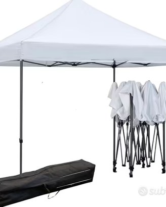 Gazebo 3x3m richiudibile per esterno fiera mercato