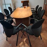 Tavolo ovale Crivellari Taglio di Po con sedie