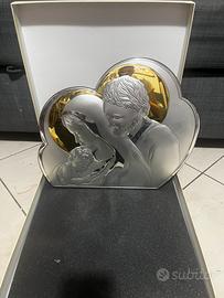 Quadro santa famiglia argento  925