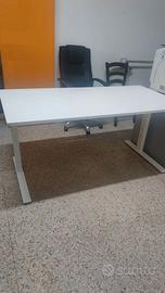 Scrivania IKEA MITTZON 160x80 cm Bianco Ufficio