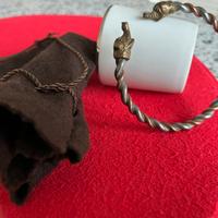 Bracciale tibetano con teste di elefante