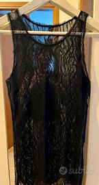 Benetton canotta pizzo lunga