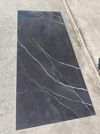 lastra effetto marmo nero stock  80x180