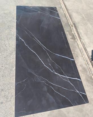 lastra effetto marmo nero stock  80x180