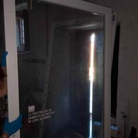 porta finestra sciuker  legno alluminio 118x224