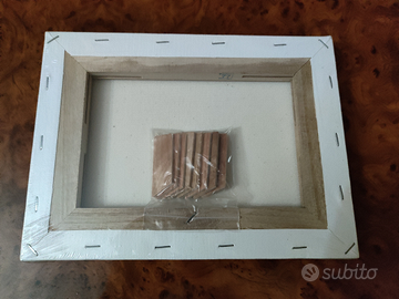 Quadro a tela decoupage