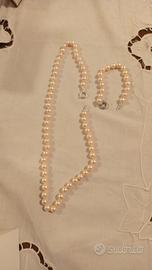 collana e bracciale in perle