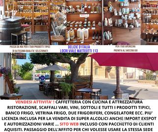 Vendita locale prodotti tipici /bar / ristorazione