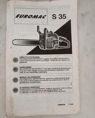 Istruzioni motosega Euromac