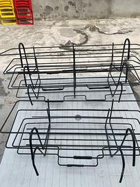 Fioriere porta vasi da balcone in ferro nero
