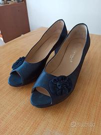 Scarpe donna open toe eleganti tacco