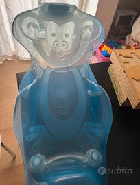 Sdraietta da bagno anatomica azzurra