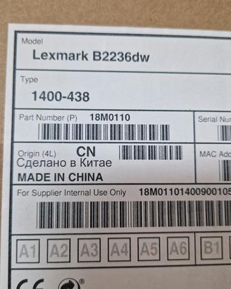 Lexmark B2236dw NUOVA SIGILLATA-Stampa Laser WiFi 