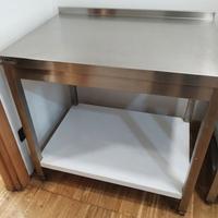 Tavolo da lavoro in acciaio 80x60 cm 