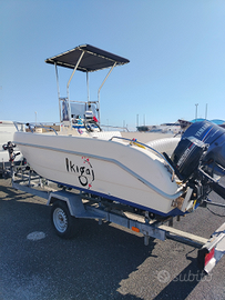 Barca open con fuoribordo Yamaha 40 cv 4 tempi