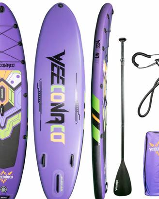 Sup da mare nuovo 320 cm viola + accessori