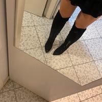 Stivali scamosciati alti tacco 10cm