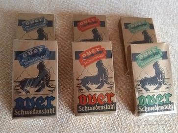 VECCHI PACCHETTI DI LAMETTE DA BARBA VINTAGE