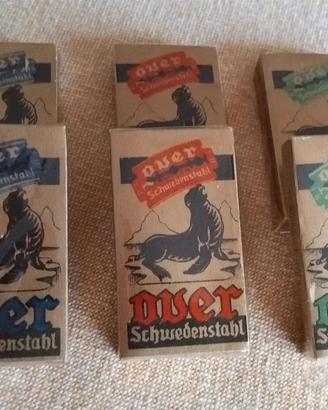 VECCHI PACCHETTI DI LAMETTE DA BARBA VINTAGE
