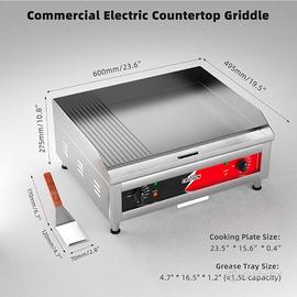 Piastra Fry Top Professionale CROSSON  60x40