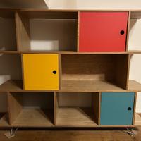 Mobile contenitore e libreria basso