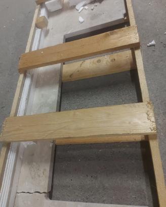 Marmo 140x38  per lavabo semincasso