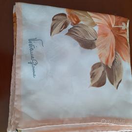 Foulard vintage Vivienne Glamour 100% seta