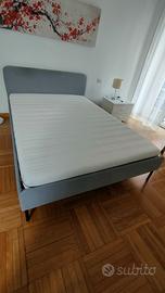 Letto Slattum (140x200) e materasso Malvik