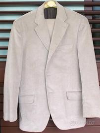 Completo in velluto stretch Conbipel beige tg. 48
