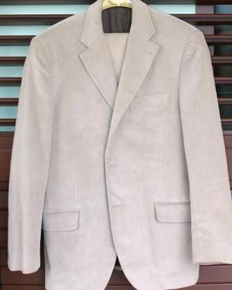 Completo in velluto stretch Conbipel beige tg. 48