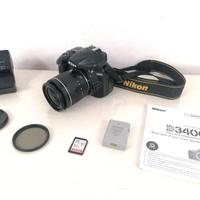 Nikon d3400 Bluetooth FULL HD PARI AL NUOVO