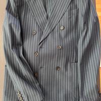 abito uomo blu notte tessuto tecnico Traiano